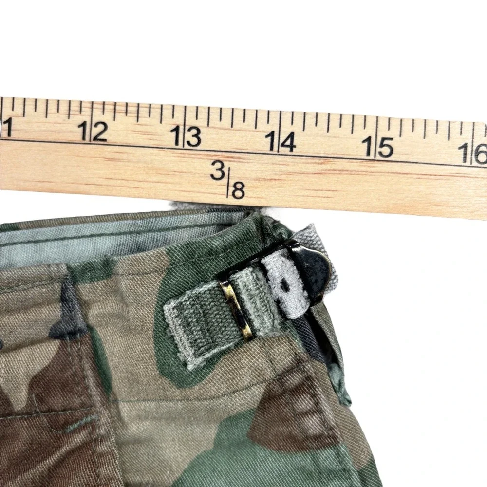 Camo Cargo Pants Military Army Combat Woodland Style Drawstring Trousers‎